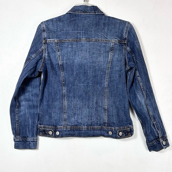 Old Navy EUC Classic Denim Blue Jean button up jacket Women’s medium - Picture 4 of 9